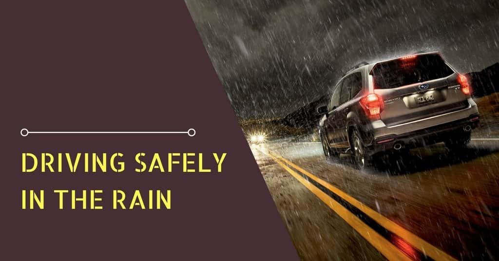 How to drive safely in the rain